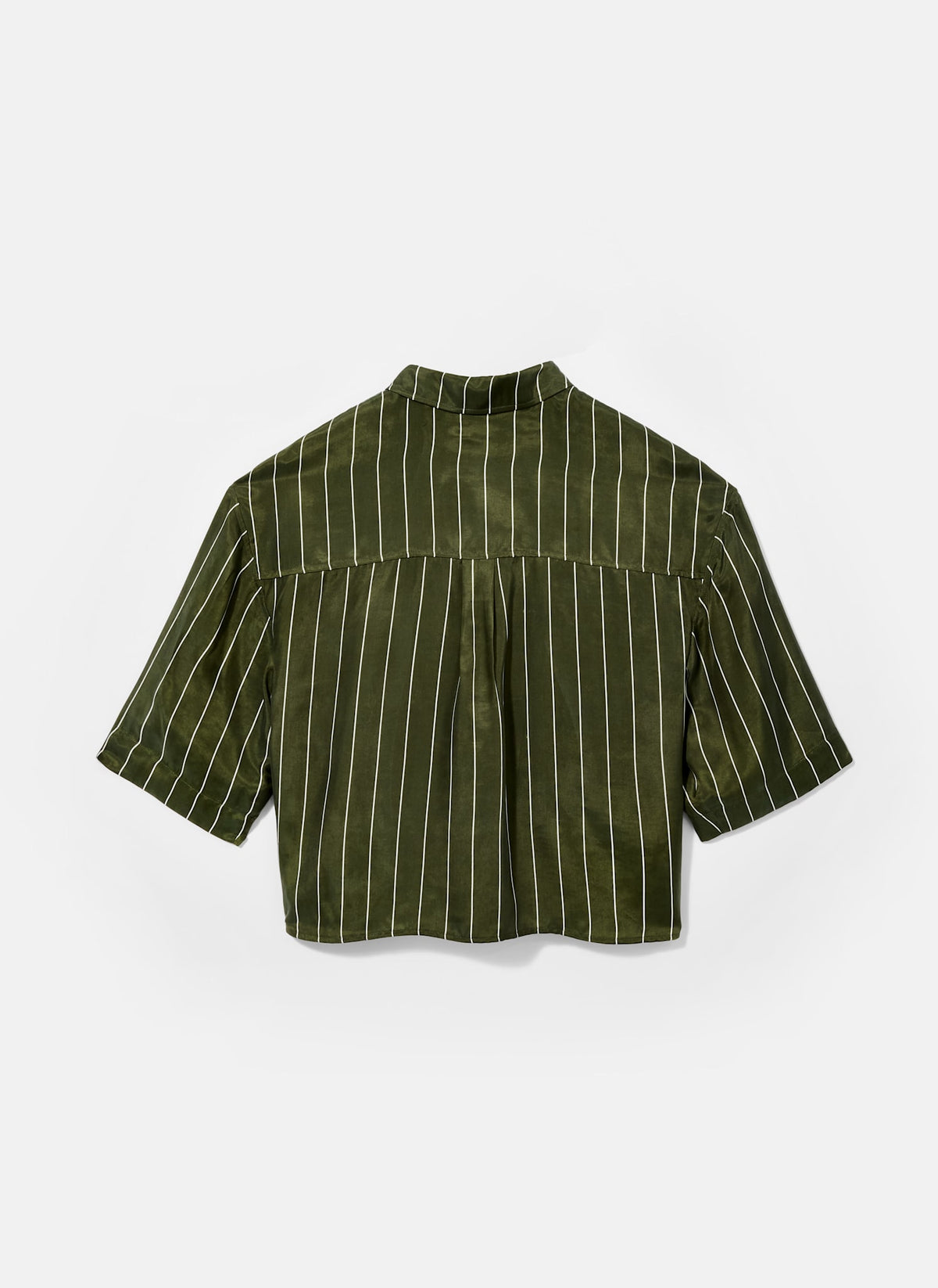 Khaki Striped Relaxed Shirt