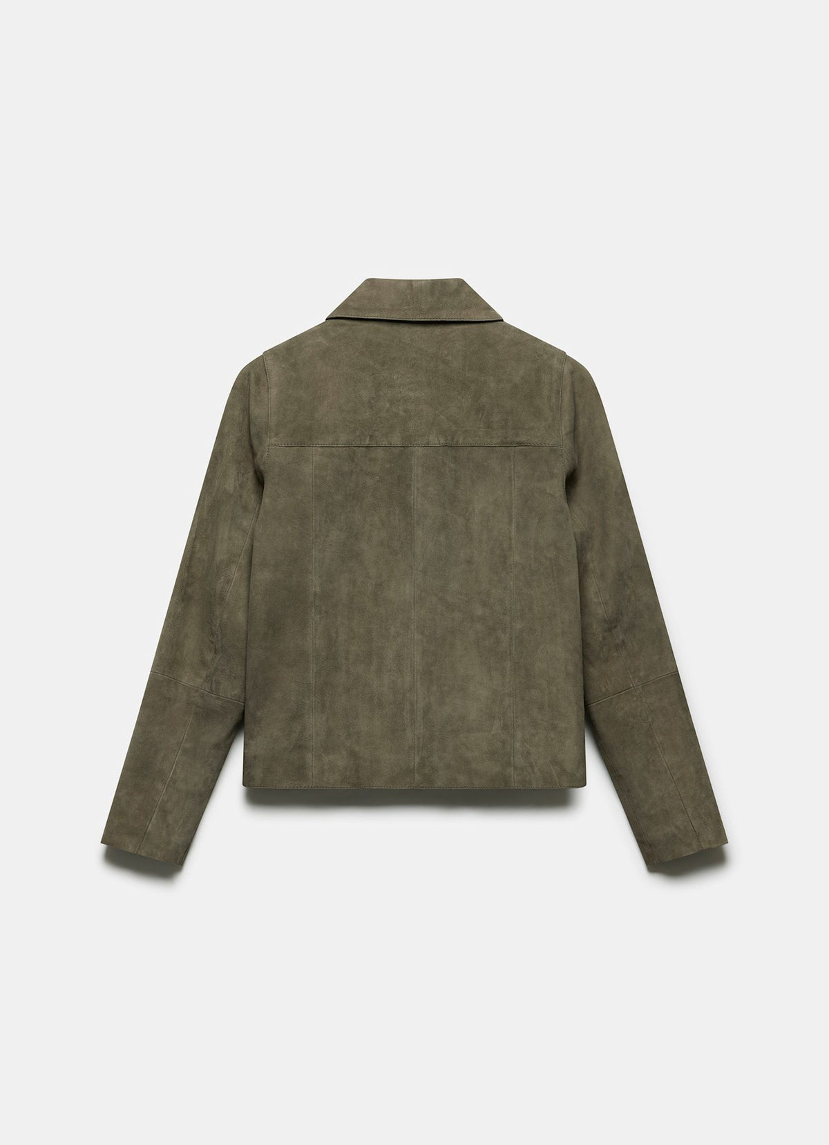 Khaki Suede Pocket Detail Jacket