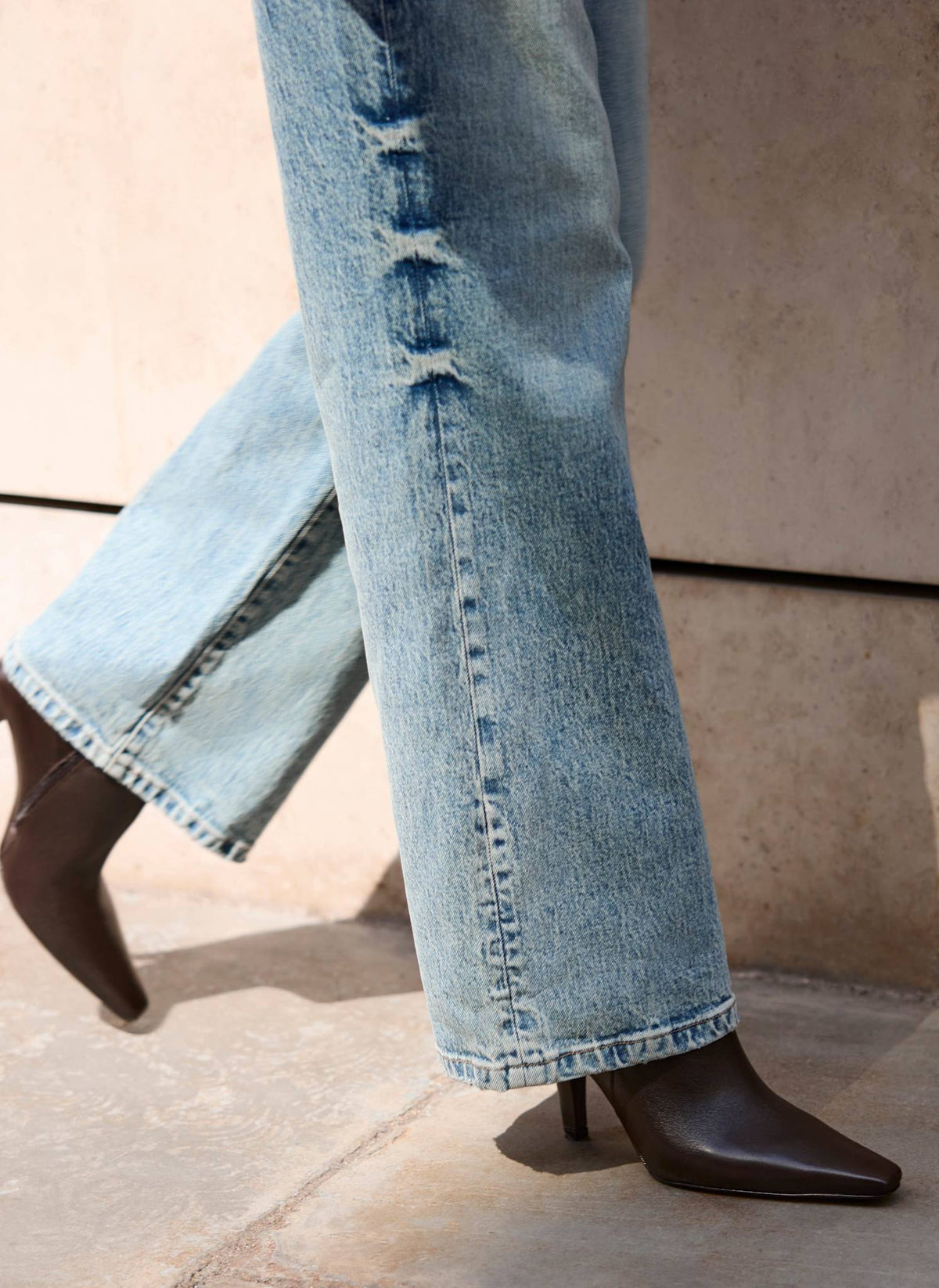 Leila Brown Leather Ankle Boots