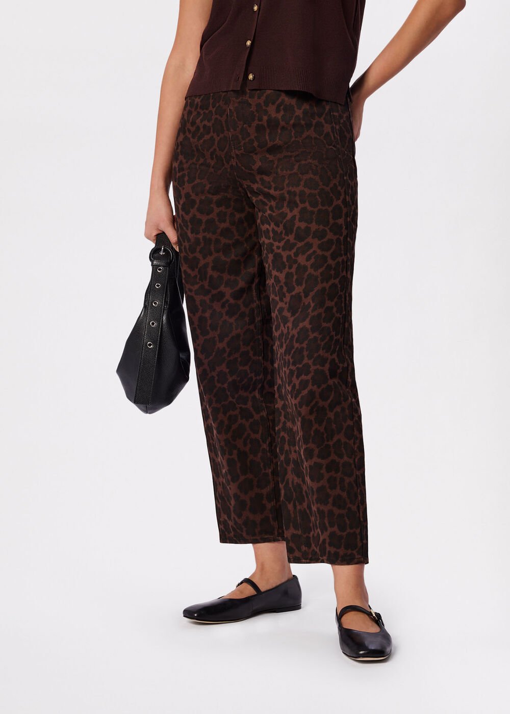Leopard Print Leopard Print Barrel Jean