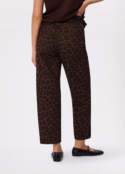 Leopard Print Leopard Print Barrel Jean