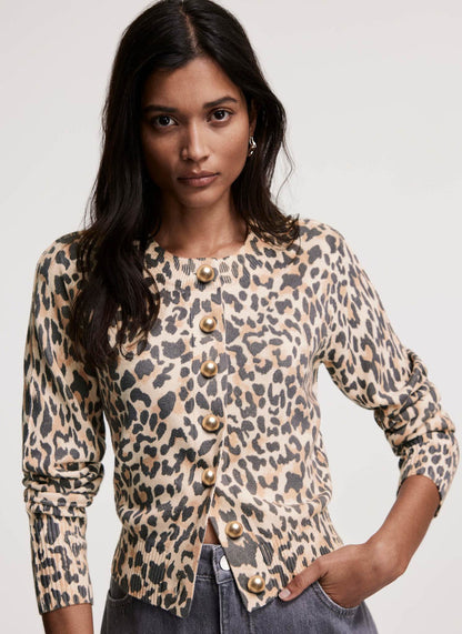 Leopard Print Cardigan