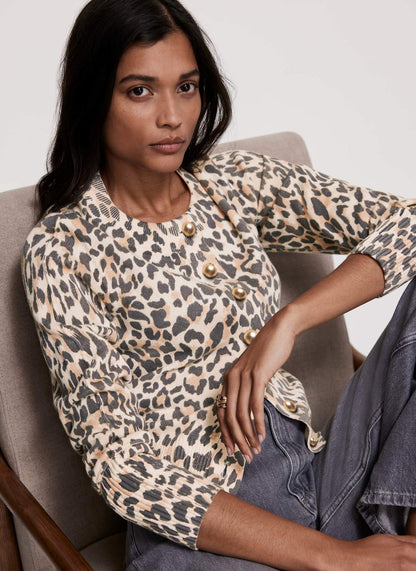 Leopard Print Cardigan