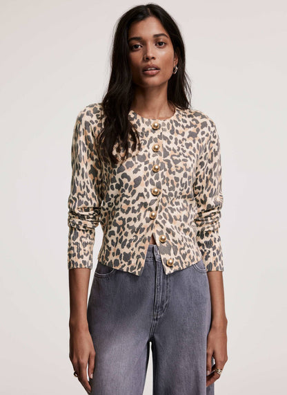 Leopard Print Cardigan