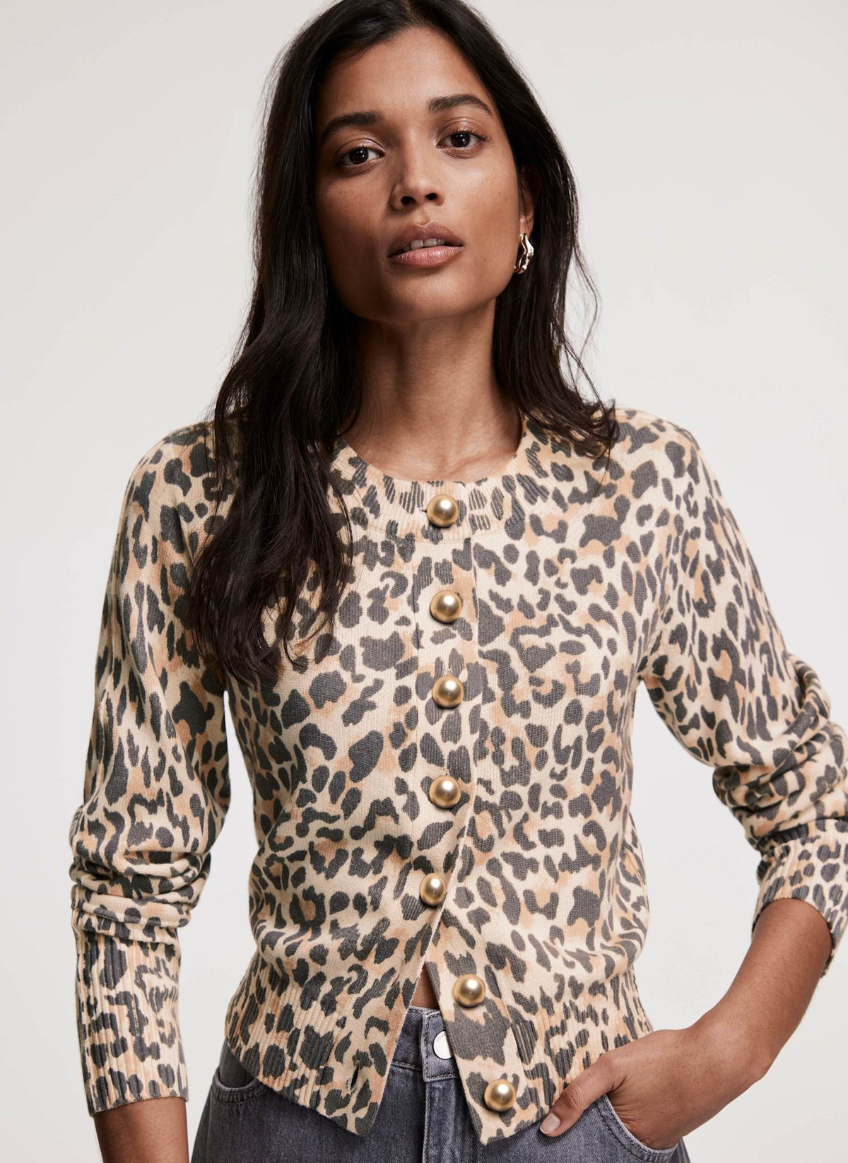 Leopard Print Cardigan