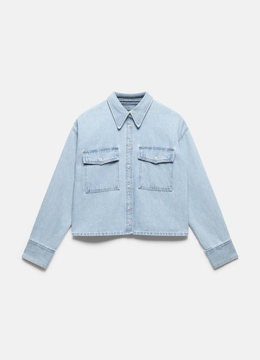 Light Indigo Denim Shirt