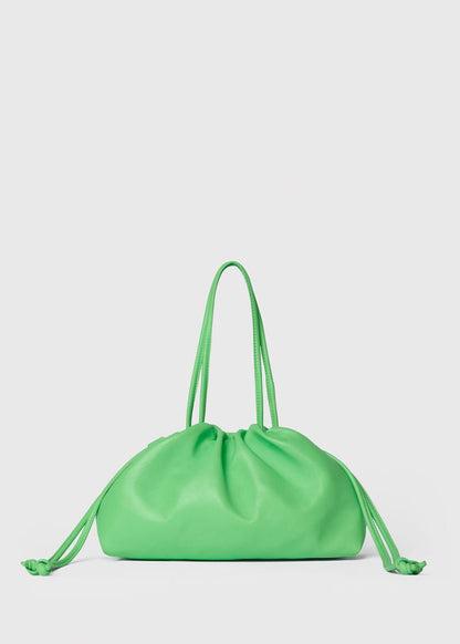 Green Limited Soft Ruched Bag