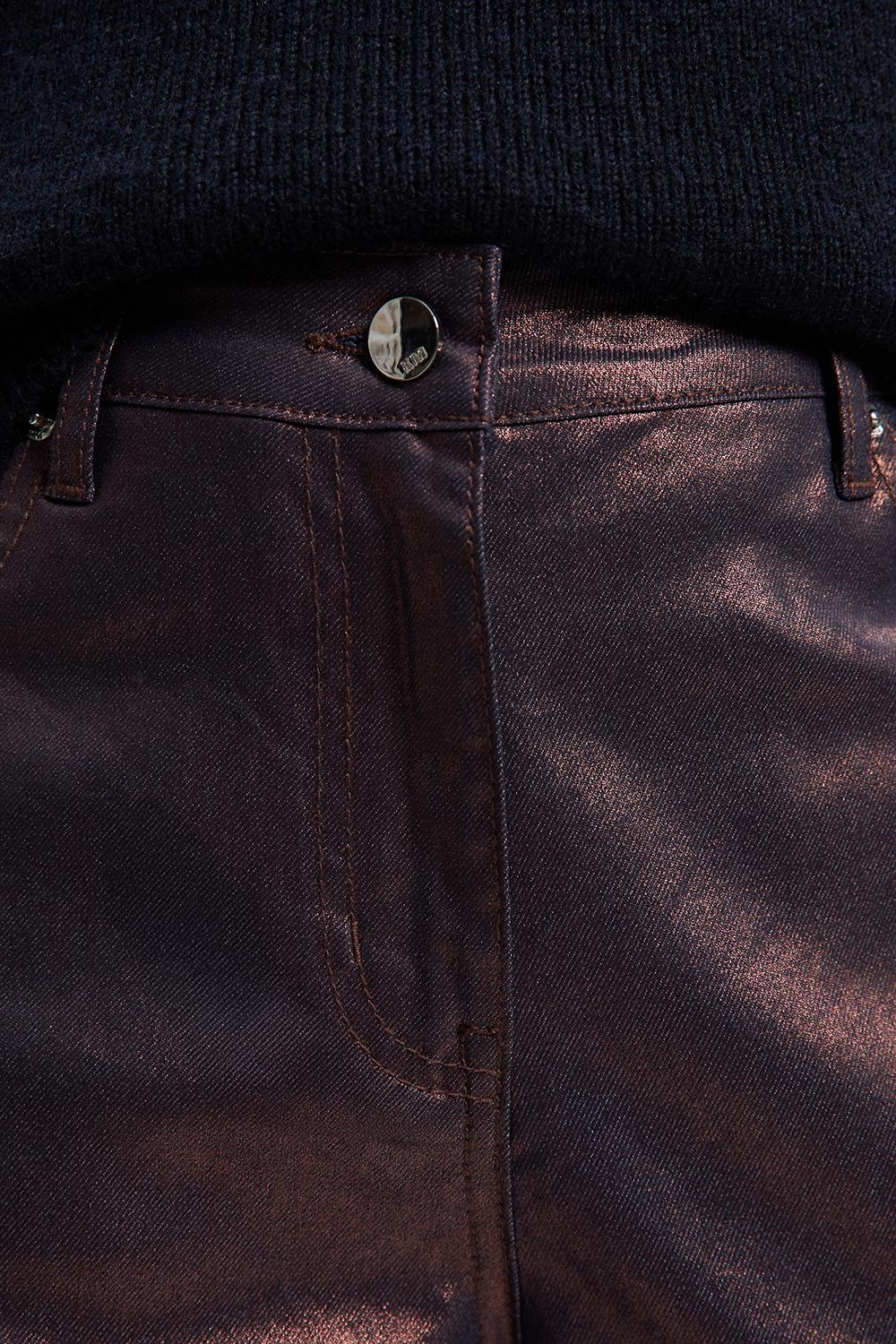 Metallic Coated Denim Skinny Jean