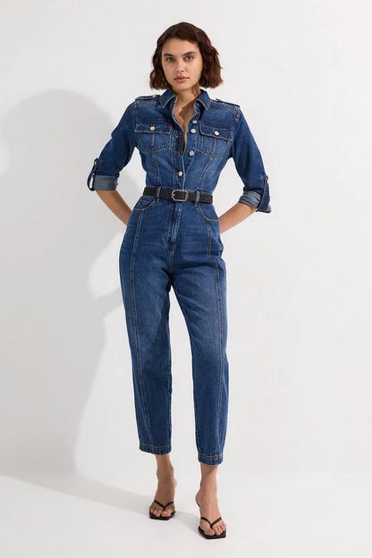 Denim Boiler Jumpsuit