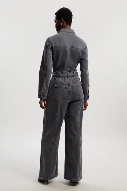 Denim Western Jumpsuit
