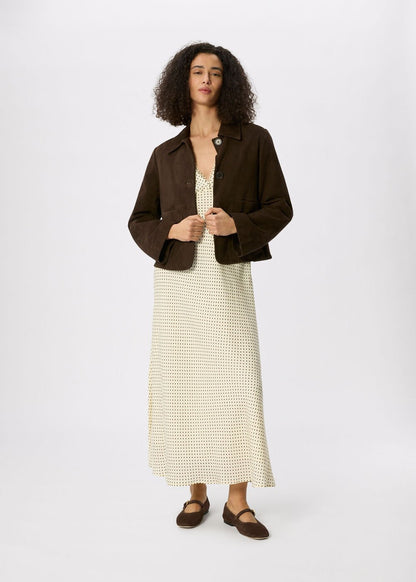 Yellow/Multi Mini Spot Sleeveless Dress