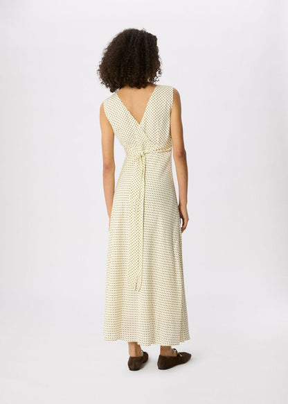 Yellow/Multi Mini Spot Sleeveless Dress