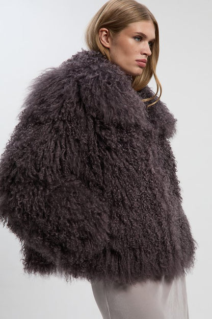 Mongolian Shearling Short Coat