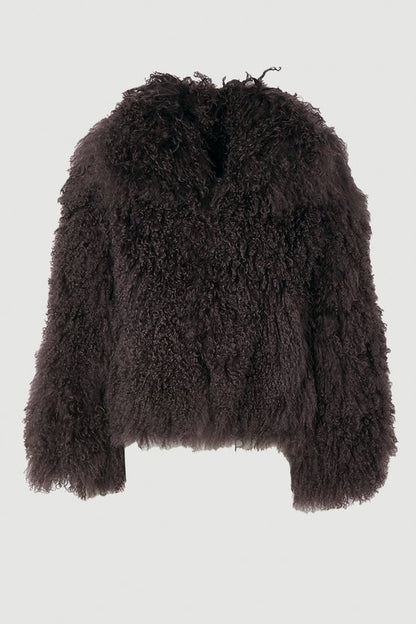 Mongolian Shearling Short Coat