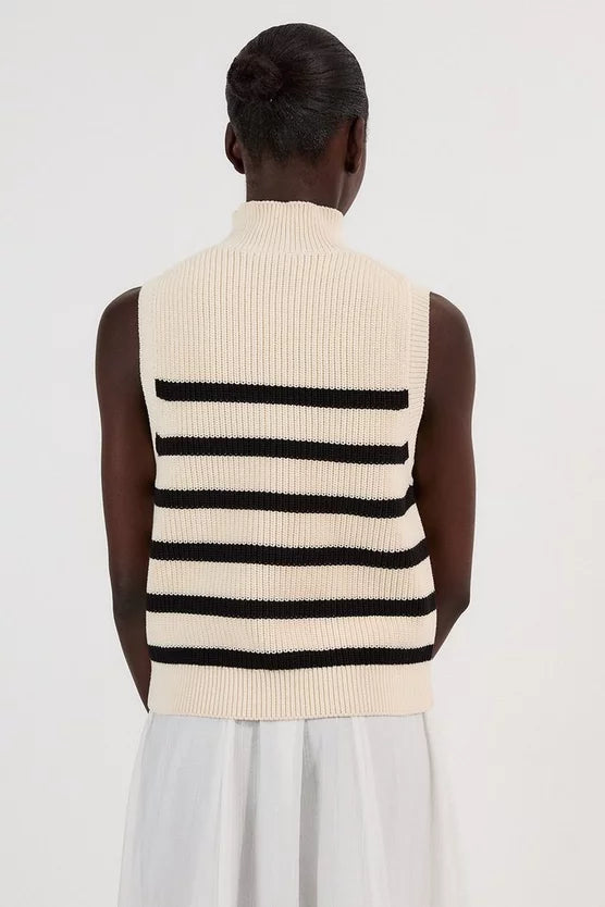 Ribbed Cotton Knitted Tank