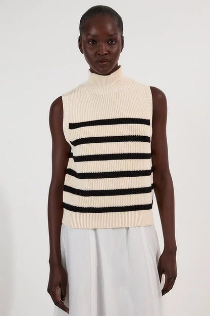 Ribbed Cotton Knitted Tank