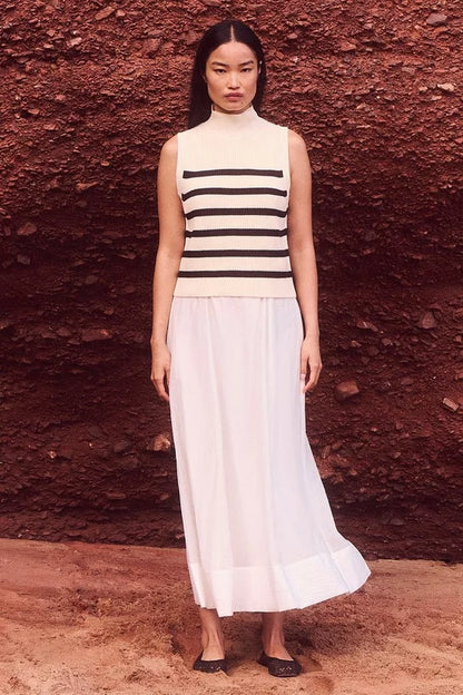 Ribbed Cotton Knitted Tank