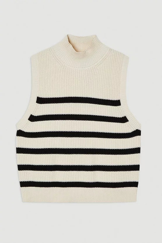 Ribbed Cotton Knitted Tank