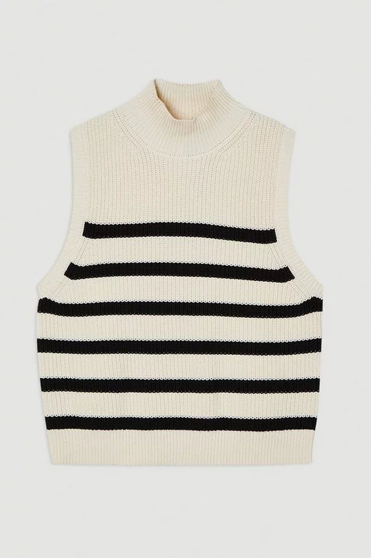 Ribbed Cotton Knitted Tank