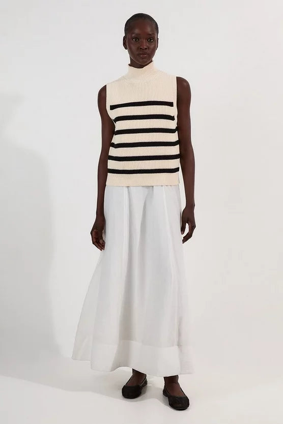 Ribbed Cotton Knitted Tank