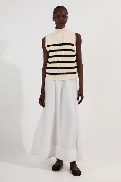 Ribbed Cotton Knitted Tank