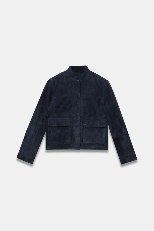 Navy Suede Jacket
