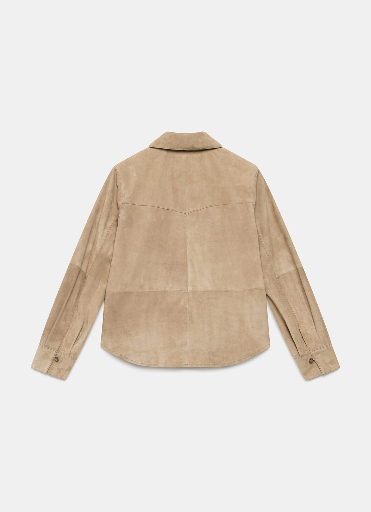 Neutral Suede Shirt