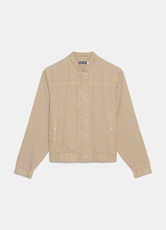 Neutral Washed Bomber Jacket