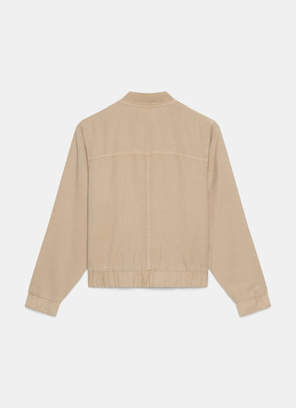 Neutral Washed Bomber Jacket