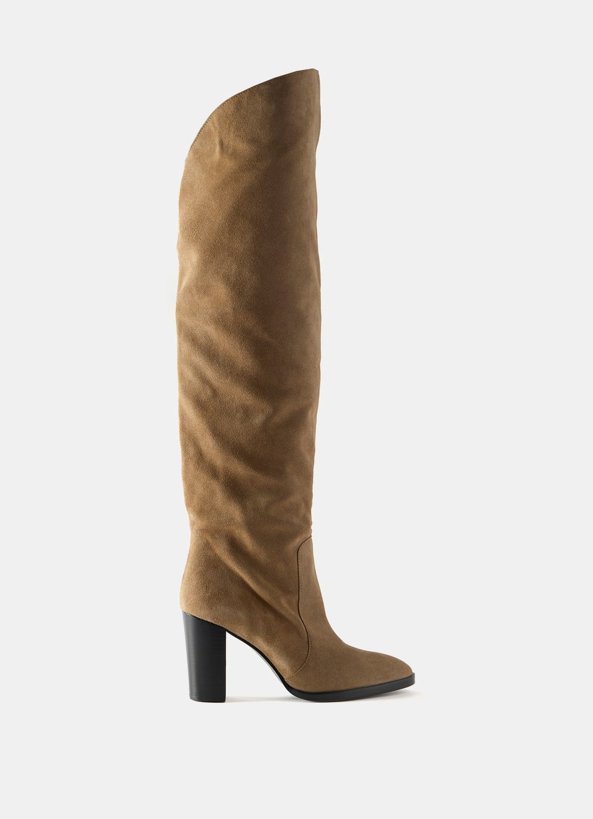 Brown Suede Long Boots