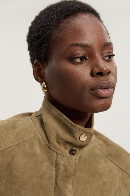 Suede Utility Jacket