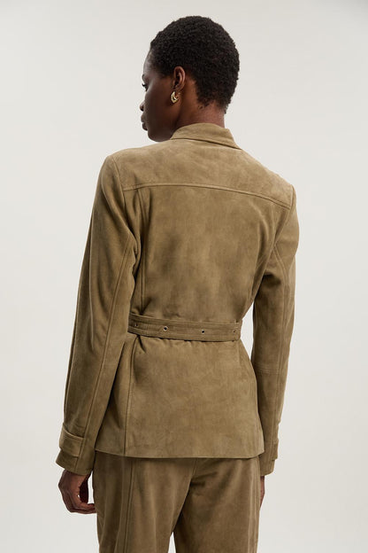 Suede Utility Jacket