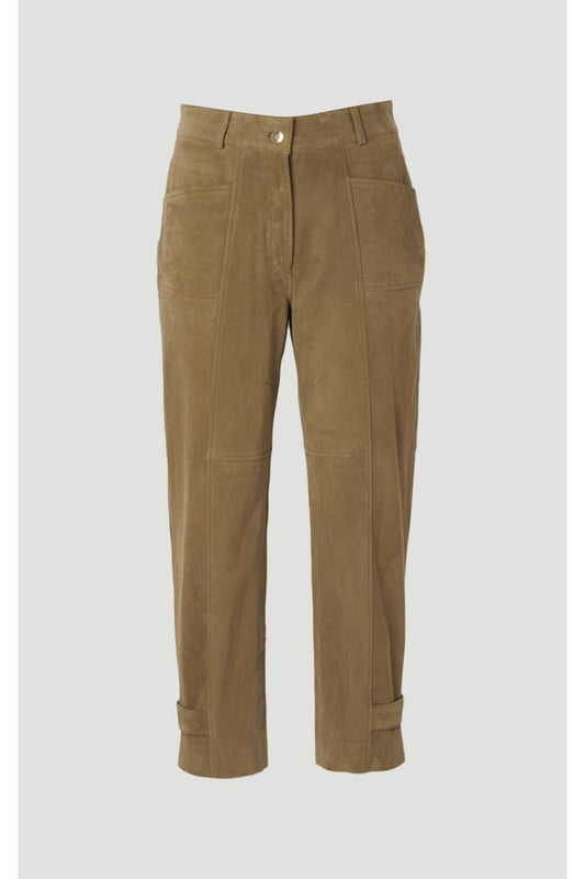 Suede Utility Trousers