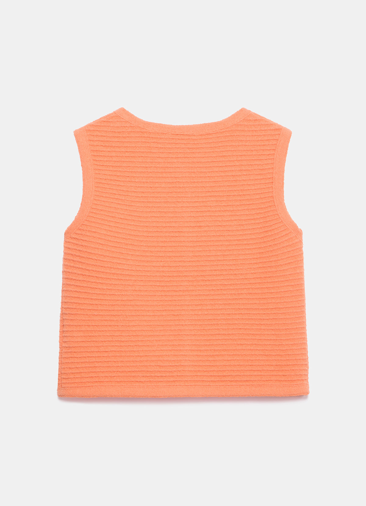 Orange Shell Button Waistcoat