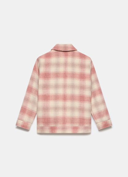 Pink Checked Shacket