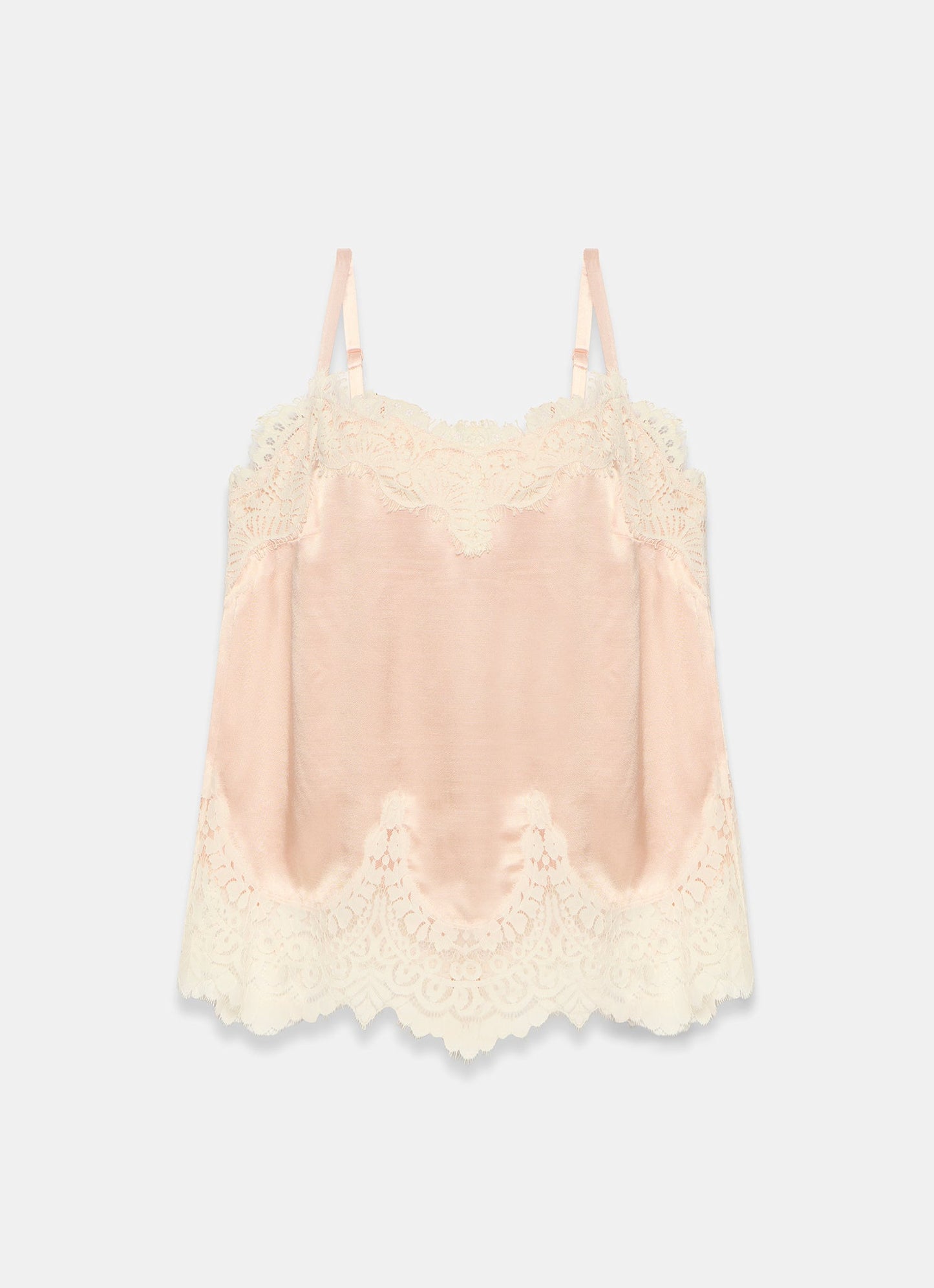 Pink Satin Camisole Top