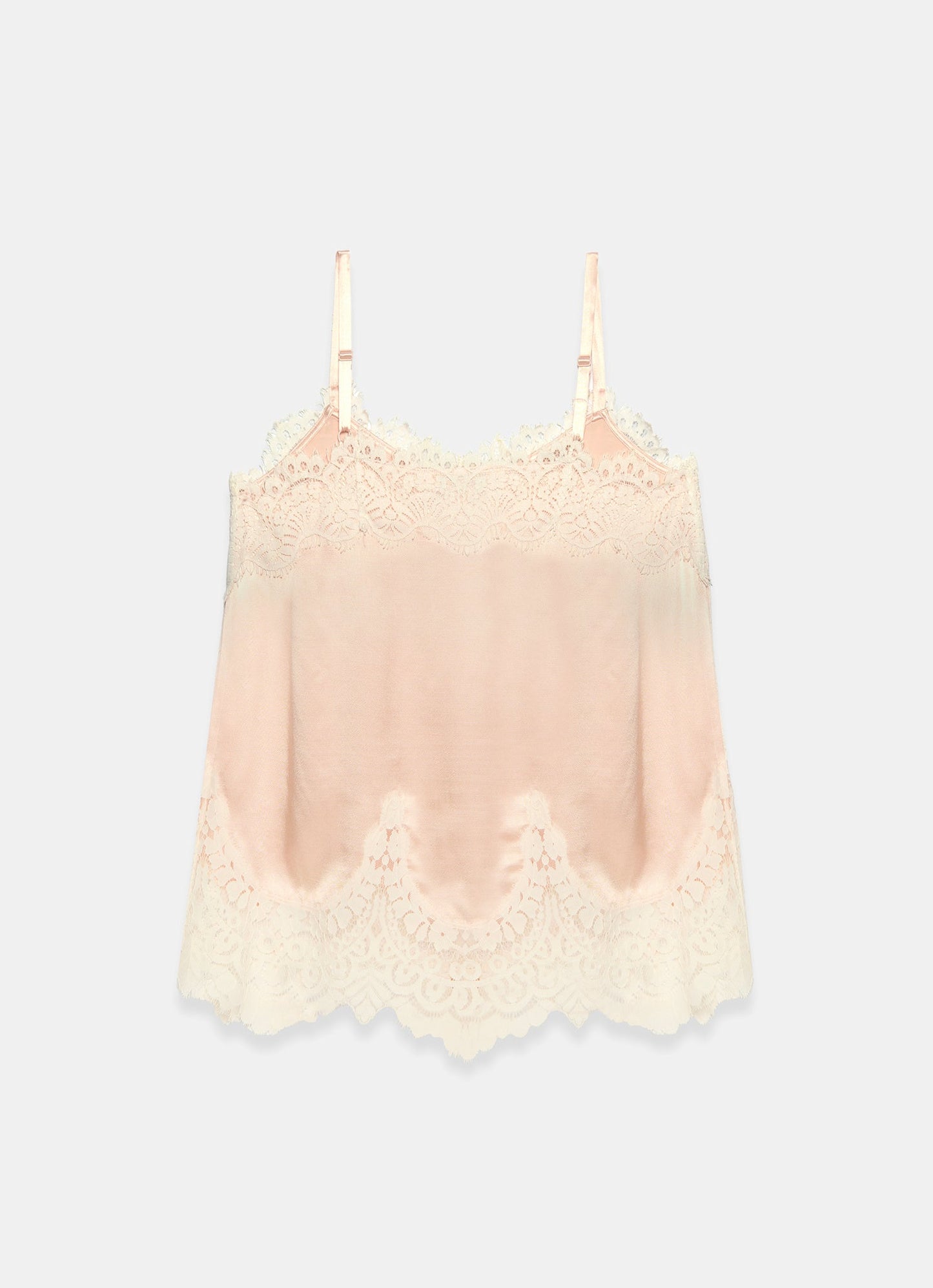 Pink Satin Camisole Top
