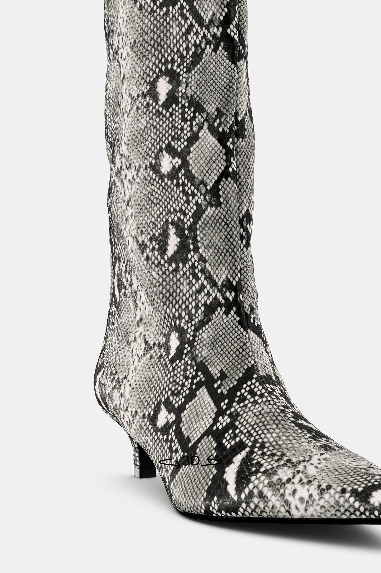 Animal Print Heel Boots