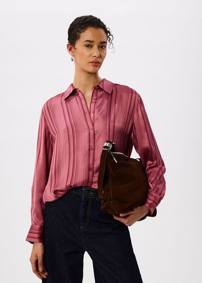 Pink/Multi Satin Stripe Shirt