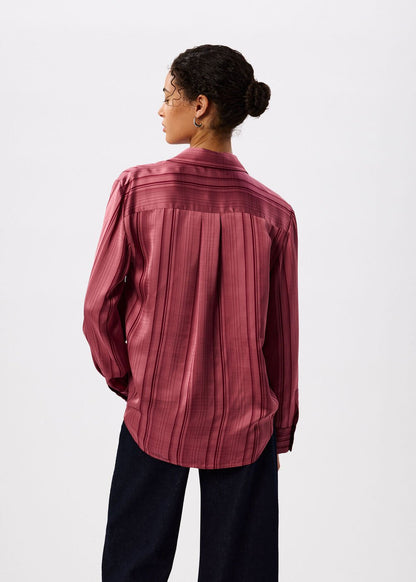 Pink/Multi Satin Stripe Shirt