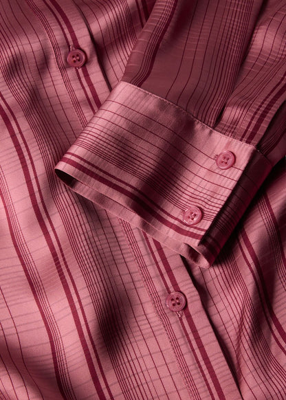 Pink/Multi Satin Stripe Shirt