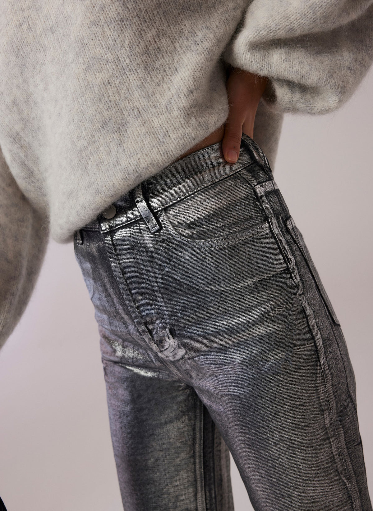 Silver Coated Every Occasion Slim Jeans