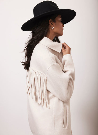 Neutral Tassel Detail Jacket