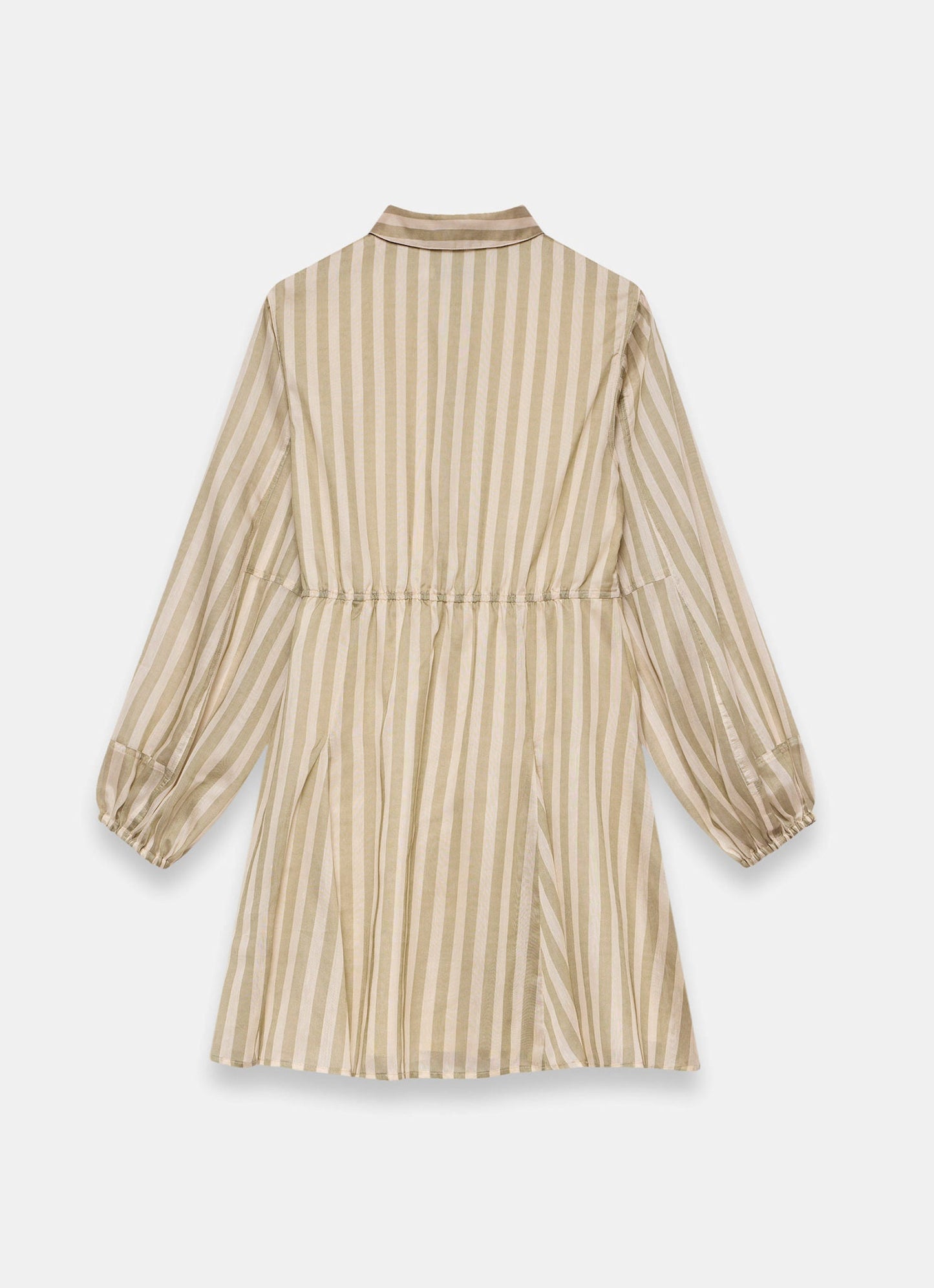 Khaki Stripe Wrap Mini Dress