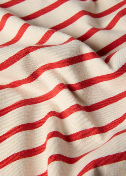 Red/Multi Stripe Relaxed Cotton T-Shirt | WHISTLES | Whistles UK | Back ButtonSearch IconFilter Icon