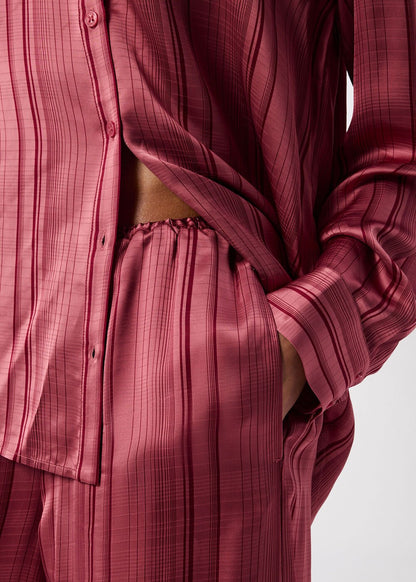 Stripe Satin Trouser