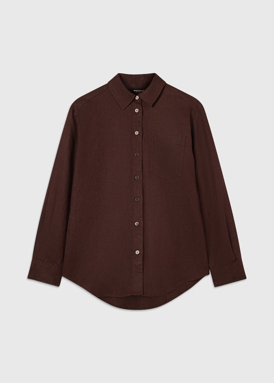 Brown Ultimate Linen Shirt