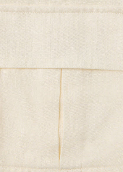 Ivory Abby Linen Casual Jacket