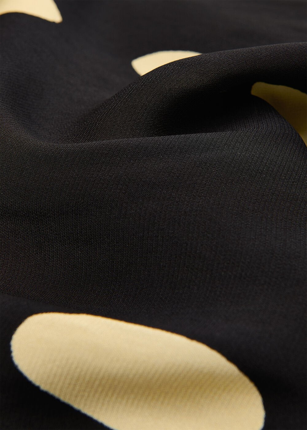 Black/Multi Abstract Spot Ruffle Dress