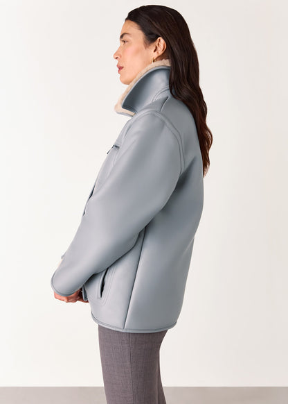 Grey Angelina Faux Fur Jacket